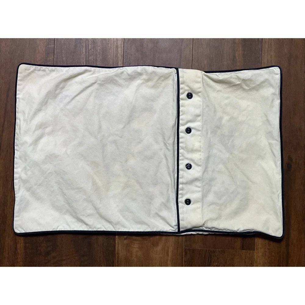 Vintage IKEA Alvine Floral 4 Button Pillow Cover Sweden Emboidered 16 x 24